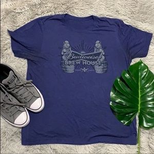 🌺 Budweiser Mens blue graphic tee size xl.